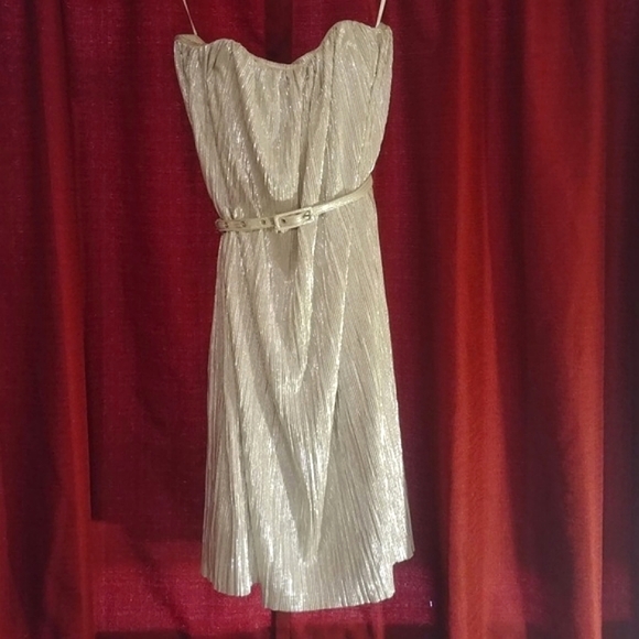 Strapless silver dress - Picture 2 of 4